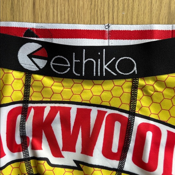 Ethika Yellow Backwoods Graphic Boxers NWT; size small - Picture 4 of 6